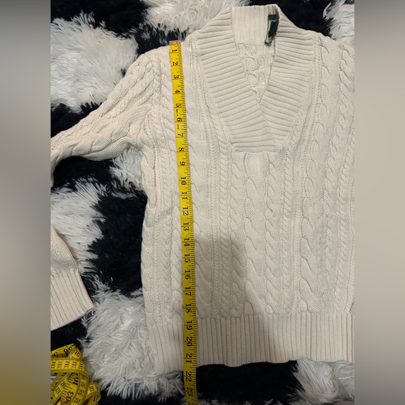 Vintage Ralph Lauren Lauren Jeans Company 100% Cotton White Sweater Size Small - Picture 7 of 7